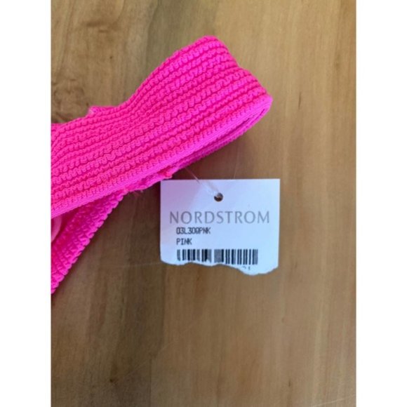 Topshop Crinkle Tanga Bikini Two Piece Hot Pink 6 - Picture 7 of 8